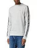 Tommy Hilfiger Felpa Uomo senza Cappuccio, Grigio (Grey Heather), M
