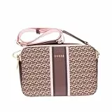 GUESS Rianee Camera Bag Brown Logo/Rose