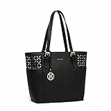 Miss Lulu Borsa Donna Tote Bag Borse a Mano e a Spalla Manico Regolabile Borsa Donna con Design Ampio Borsa a Tracolla Incisione
