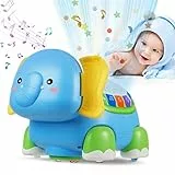 MOONTOY Giochi Musicali Bambini 1 Anno Proiettore di Luci, per Gattonare con Musica per Neonato 6 9 12 24 Mesi, Multicolore,Educativi Giocattoli Regalo