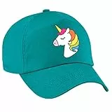 4sold Berretto da baseball con unicorno per ragazze arcobaleno per bambini cappello estivo per scuole per bambini Sport Girl Baseball regolabile - Smeraldo