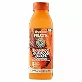 Garnier Fructis Hair Food Papaya Riparatrice, Shampoo per Capelli danneggiati, 96% di Ingredienti di Origine Naturale, Senza Siliconi, 350 ml