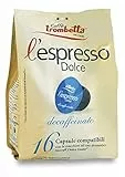 Caffè Trombetta L'Espresso Dolce, Capsule Compatibili Nescafè Dolce Gusto, Decaffeinato - 16 Capsule