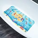 BEEHOMEE Tappetini da bagno per vasca da bagno, antiscivolo, motivo cartone animato, per vasca da bagno, per pavimento, 89 x 40 cm, lavabili in lavatrice, taglia XL (sottomarino)