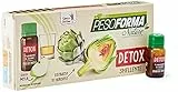 Pesoforma Nature Detox, Estratto di Carciofo Liquido, integratore per Rimettersi in Forma, al Gusto Mela, Formula Green, 6 Flaconcini, confezione per 1 Settimana