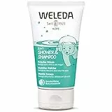 Weleda KIDS 2in1 Doccia-Shampoo Menta fresca, detergente corpo&capelli 2in1, profumo di menta, con tensioattivi vegetali, formula delicata per bambini grandi (1X150 ml)
