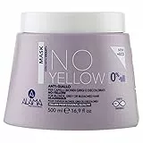 Alama Professional No-Yellow Maschera Antigiallo e Antiriflesso per Capelli Biondi, Grigi e Decolorati, 90% Ingredienti Naturali, 500 ml