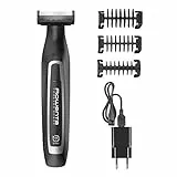 Rowenta TN6000 Forever Sharp Rasoio Elettrico Uomo per Radere, Regolare e Rifinire, Lame in Acciaio Inox Autoaffilanti e 6 Pettini Regolabarba, Autonomia 120 min, 100% Impermeabile, Design Ergonomico