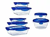 Pyrex Cook&Go Set di Contenitori, Forme Misto, 7 unità