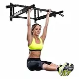ONETWOFIT Barra Trazioni per Parete, Sbarra per Trazioni a Muro Multifunzione, Multi-Grip Pull Up Bar per Addominali Workout, Chin Up Bar per TRX e Sacco da Boxe, Max 200KG OT103