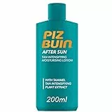 PIZ BUIN, Latte Doposole Intensificatore di Abbronzatura, After Sun, Assorbimento Rapido, 200ml