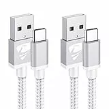 Aione Cavo USB C 2M 2Pack Cavo Tipo C Ricarica Rapido Yosou Cavo Caricabatterie Intrecciato in Nylon
