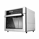 Cecotec Bake&Fry Touch, forno a friggitrice ad aria calda, 14-25-30 litri, convezione, touch screen (30 l, acciaio)
