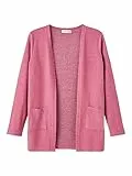NAME IT Nkfvicti LS Knit Card L Noos Maglione, Vino Rosa, 122 cm Bambina