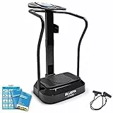 Bluefin Fitness Pedana Vibrante Dimagrante Bluefin PRO | Ginnastica da Casa a Ritmo Elevato| Console per Allenamento Completo | Rotazione dei Fianchi a 360°| Silenziosa | Altoparlanti Aux