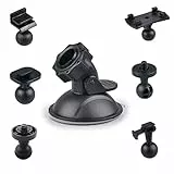 DOYUKY Supporto Video per Dash Cam, Ventosa per Dash Cam con 6 Tipi di Adattatore, Supporto a Ventosa per Auto Telecamera per Auto Rotante a 360 Gradi per Guidare La Videocamera GPS