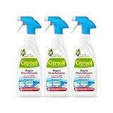 Citrosil Home Protection - Sgrassatore Bagno Disinfettante con Vere Essenze di Agrumi, 650 ml x 3 Confezioni