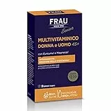 FRAU Senior, Multivitaminico Donna E Uomo 45+, Integratore Articolazioni E Integratore Stanchezza, 30 Compresse, Senza Glutine, color Bianco