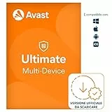 Avast Ultimate - Avast Premium Security Antivirus in combinazione con Avast SecureLine VPN e Avast Cleanup Premium | 10 Dispositivo | 1 Anno | PC/Mac | Codice d'attivazione via email