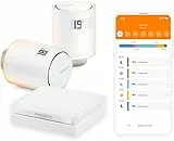 Netatmo Starter Pack Valvole Smart Wifi per Radiatore, Controllo remoto, Risparmio energetico, Pacchetto riscaldamento collettivo, Compatibile con Amazon Alexa, Apple e Google NVP-AMZ