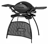 Weber Q2200 with stand Grill Natural gas Black - Barbecues & Grills (Grill, Natural gas, 1806 cm², Black, Oval, Stainless steel)