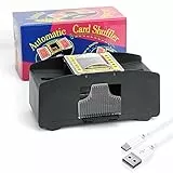 Napacoh Carta Shuffler, Macchina automatica Shuffler 2 Deck, Funzionamento a batteria/Ricarica USB - Una/Due Deck Card Shuffle Sorter, Casinò Elettronico Poker Card Shuffling