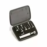 Gima - Set otoscopio veterinaria xenon-alogeno in plastica, 8 speculum autoclavabili con diametro da 2.5 a 9 mm, 31422