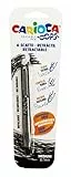 Carioca Oops - Penna cancellabile con inchiostro termosensibile, contiene 1 penna, ideale per scrivere, cancellare e riscrivere, gomma inclusa, tratto 0,7 mm, colore: nero