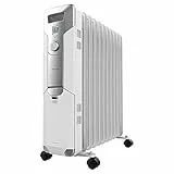 Cecotec Radiatore Elettrico Olio ReadyWarm 11000 Space. 11 Moduli, Basso Consumo, 2500 W, 3 Livelli, Raccolta, Sistema di Sicurezza, Ruote, 25 m2