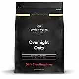 Overnight Oats | Colazione Ad Alto Contenuto Proteico | Snack A Basso Contenuto Di Zucchero | Avena A Basso Indice Glicemico | THE PROTEIN WORKS | Cioccolato Fondente al Lampone | 1kg
