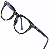 ATTCL Occhiali Anti Luce Blu Uomo Donna Antiaffaticamento Antiriflesso Gaming Computer Occhiali Luce Blu 2305 Black