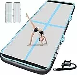 airtrack 10cm Spessore 3m airtrack Ginnastica Tappetino da Ginnastica Gonfiabile Artistica Materasso Yoga Taekwondo con Pompa elettrica