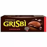 Grisbì Crema Cioccolato - Biscotti di Croccante Pasta Frolla al Cacao, Ripieni di Morbida Crema al Cioccolato, Ideali per Ogni Meritato Momento di Pausa, Confezione da 9 Biscotti, 150 gr