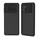 XTCASE Cover per Samsung Galaxy A54 5G Custodia, Protezione Copri Fotocamera Scorrevole Ultra Sottile Rigida Hard Antiurto Antigraffio Antiscivolo Shockproof Protettiva Case, Nero