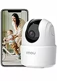 Imou Telecamera Wi-Fi Interno, 1080P Videocamera di Sorveglianza, Tracciamento del Movimento con Sirena, con Rilevamento Umano, Audio Bidirezionale, Funziona con Alexa, 2.4G, Ranger 2C
