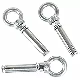 newlng Bulloni di Espansione M8 x80mm 304 Acciaio Inossidabile Vite Espansione Ancoraggio Anello Bullone Occhiello Vite ad Espansione con Bullone ad Anello 5 pz