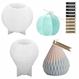 Stampo per Candele, GuKKK 2 Pcs Stampi per Candele in Silicone, Stampo per Candele 3D Cono Geometrico, Aromaterapia Stampo per Fare Candele, per Realizzare Candele, Sapone, Resina, Ornamenti