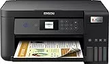 EPSON EcoTank ET-2850 stampante Multifunzione A4 (stampa, copia, scansione) USB, Wi-Fi Direct, display LCD 3,7 cm, serbatoi flaconi alta capacità, Epson Smart Panel, fronte/retro, Nero