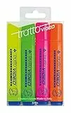Tratto Video Busta Con 4 Evidenziatori, Multicolore, ‎Default