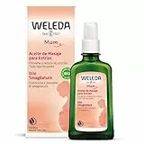 Weleda Olio smagliature, trattamento cosmetico pre-post gravidanza per inestetismi cutanei, con olio di mandorle, dermatologicamente testato (1x100 ml)