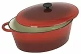 Tradifonte, Pentola con Forma Ovale, Rosso (Rot), 9 l
