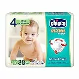 Chicco Chicco Ultra Fit&Fun - Confezione da 38 pannolini ultra assorbenti, taglia 4, 8-18 kg (Maxi) 38 pezzi - Pannolini Maxi 8-18 kg 38 pz