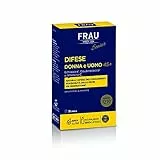 FRAU Senior Difese Donna e Uomo 45+, Integratore Alimentare 30 cpr a Base di Echinacea, Eleuterococco, Astragalo, Vitamina C, Zinco e Selenio, per la funzione del sistema immunitario.