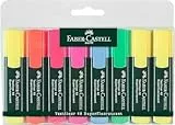 Faber-Castell 154862 Evidenziatori, Pacco Da Otto, Multicolore