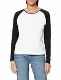 Urban Classics Maglia a Maniche Lunghe da Donna T-Shirt, Bianco