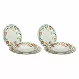 THUN - Amazon Limited Edition 2022 - Set di Piatti in Porcellana, Sei Piatti Piani, Piatti Fondi e Piatti da Dessert in Porcellana Decorata