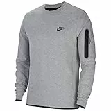 Nike Tech Pantaloni Sportivi, Dk Grey Heather/Black, L Regular Uomo