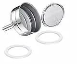 Saraoriginalshop Set 2 Guranizioni 1 Filtro 1 Imbuto ricambi universali per Moka compatibili con Bialetti, compatibili con Pedrini ed altri, disponibili in 6 misure. (12 Tazze)