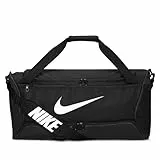 Nike Brasilia, Borse Sportive Unisex Adulto, Black/Black/White, Taglia unica