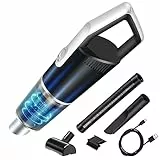 Aspirapolvere Auto Potente, Mini Aspirabriciole Senza Fili 7.4V 120W Aspirapolvere Portatile Forza di Aspirazione 8000 Pa Aspira Peli Cane e Gatto 20 Minuti di Lavoro Bbuono per Casa, Auto, Ufficio